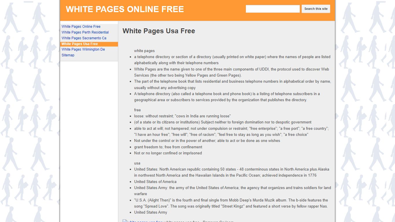 White Pages Usa Free - WHITE PAGES ONLINE FREE - Google